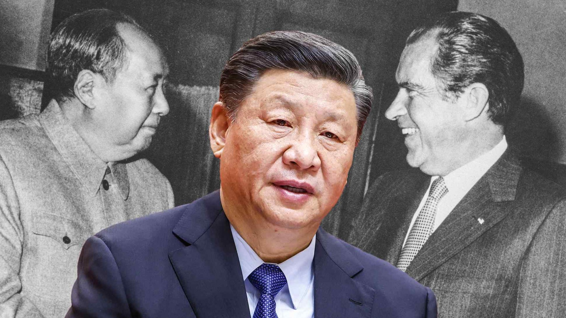 Cuộc gặp năm 1972 giữa Mao Trạch Đông và Tổng thống Hoa Kỳ Richard Nixon đã khởi động quá trình bình thường hóa quan hệ giữa Hoa Kỳ và Trung Quốc và định hình lại nền chính trị toàn cầu. (Nguồn ảnh AP và Tân Hoa xã / Kyodo) Cuộc gặp năm 1972 giữa Mao Trạch Đông và Tổng thống Hoa Kỳ Richard Nixon đã khởi động quá trình bình thường hóa quan hệ giữa Hoa Kỳ và Trung Quốc và định hình lại nền chính trị toàn cầu. (Nguồn ảnh AP và Tân Hoa xã / Kyodo)