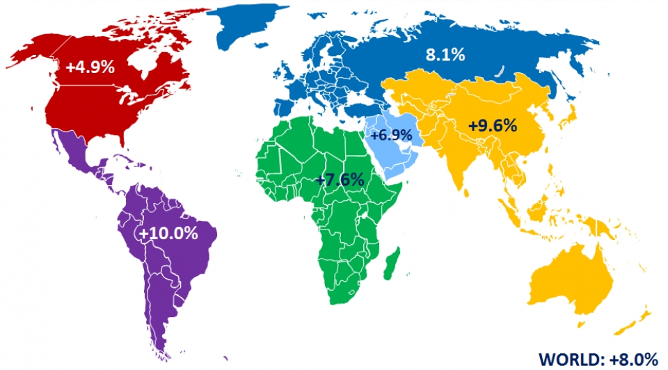 cac hang hang khong quoc te dat khach nam 2017