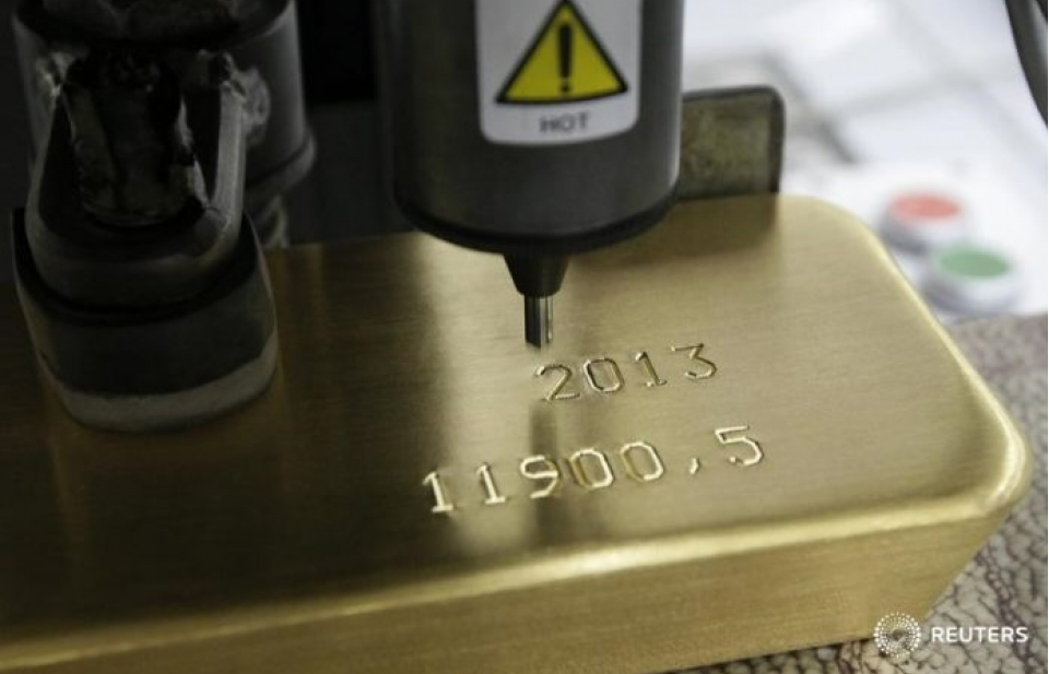 ​Giá vàng châu Á ở mức thấp nhất trong gần một tuần