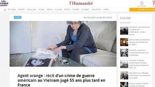 Truyền thông châu Âu đưa tin đậm nét về 'vụ kiện lịch sử' vì các nạn nhân chất độc da cam Việt Nam