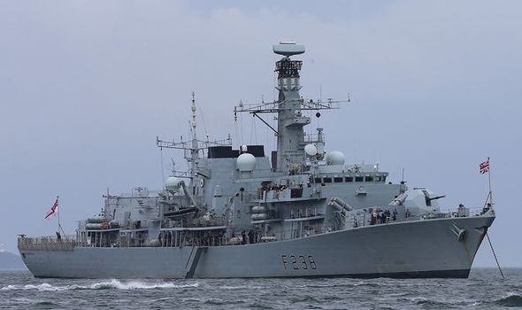 Tàu ngầm của Nga được cho là đã đâm vào đường dây sonar của HMS Northumberland. (Nguồn: PA)