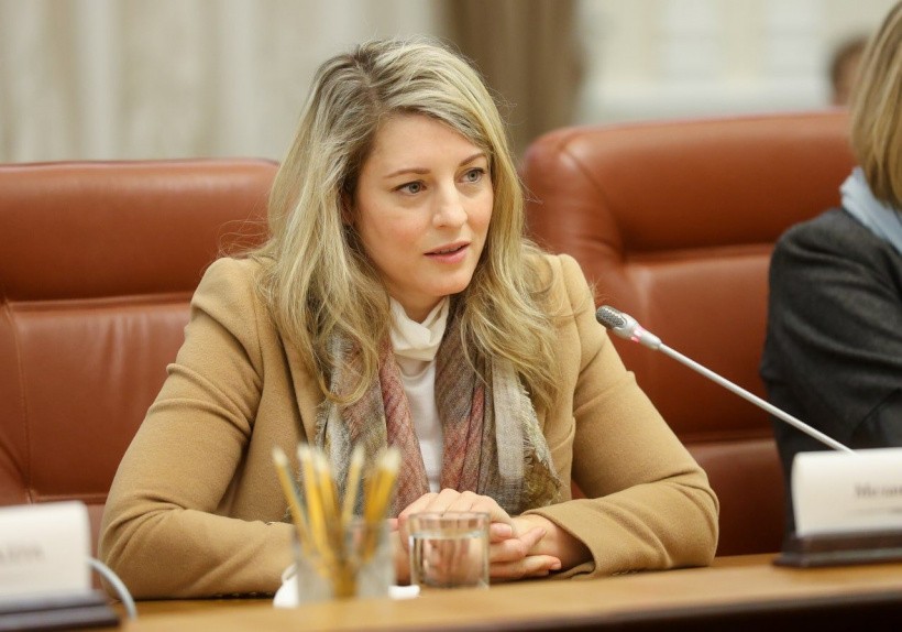 Ngoại trưởng Canada trong chuyến thăm Ukraine ngày 17/1. (Nguồn: gov.ua) Ngoại trưởng Canada trong chuyến thăm Ukraine ngày 17/1. (Nguồn: gov.ua)