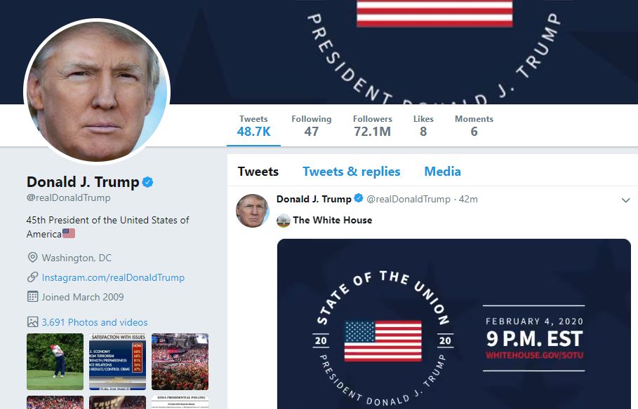 ong trump cu viec phan ung da co quoc gia rai tham moi twitter chuyen tru so