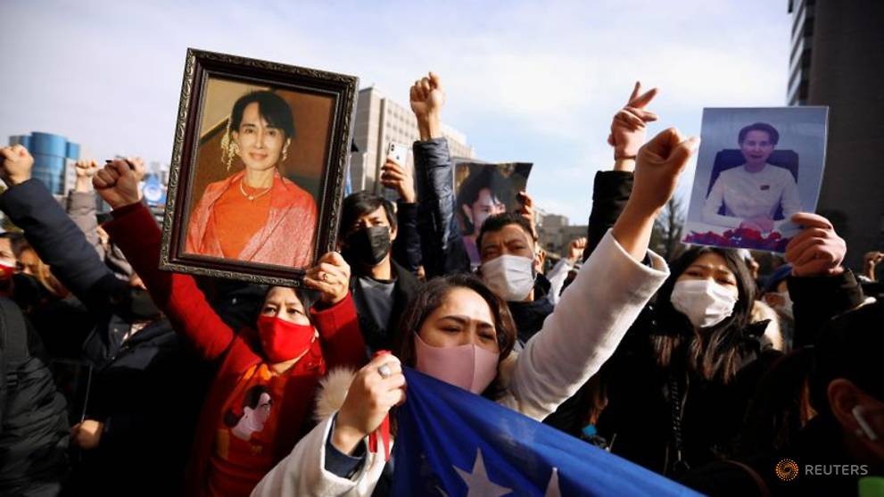 Tìn hình Myanmar: LHQ họp, nói việc tuyên bố tình trạng khẩn cấp là vi hiến. (Nguồn: Reuters)