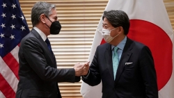 Ngoại trưởng Mỹ, Nhật Bản đề cập Biển Đông; chia sẻ quan ngại sâu sắc liên quan vấn đề Nga-Ukraine