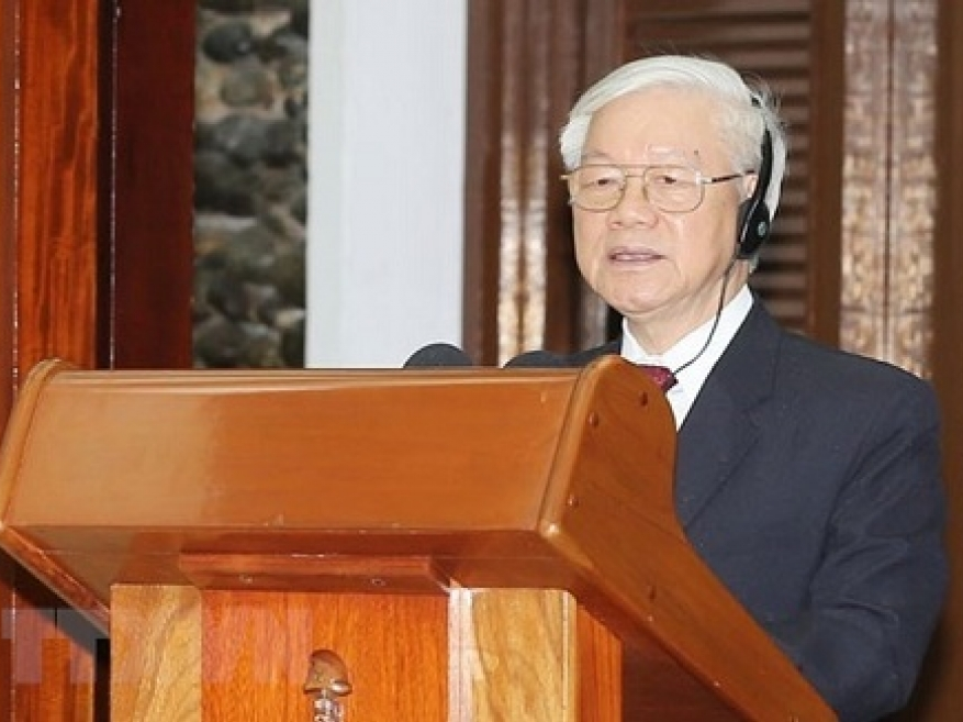 Tổng Bí thư dự và phát biểu tại cuộc gặp thế hệ trẻ Việt Nam-Cuba