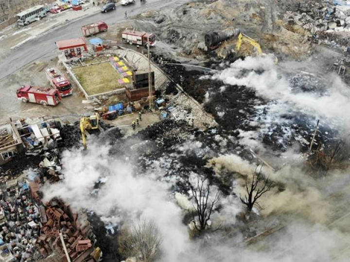 Hơn 130 người thương vong trong vụ nổ nhà máy hóa chất ở Trung Quốc