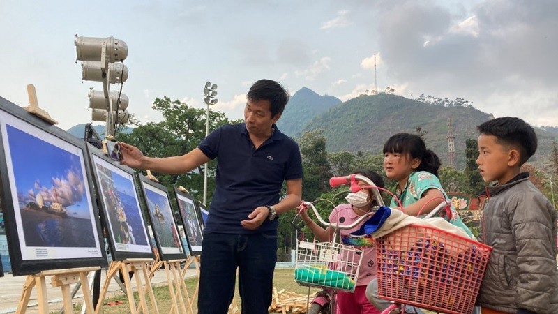 Đem vẻ đẹp biển đảo tới miền cao nguyên Cực bắc. (Nguồn: qdnd)