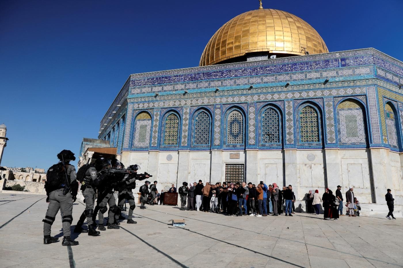 Bạo lực nghiêm trọng ở thánh địa Jerusalem, Hội đồng Bảo an họp khẩn. (Nguồn: Reuters) Bạo lực nghiêm trọng ở thánh địa Jerusalem, Hội đồng Bảo an họp khẩn. (Nguồn: Reuters)