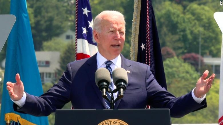 Tổng thống Mỹ Joe Biden: Nga và Trung Quốc ngày cành thách thức các nguyên tắc hàng hải. (Nguồn: CNN) Tổng thống Mỹ Joe Biden: Nga và Trung Quốc ngày cành thách thức các nguyên tắc hàng hải. (Nguồn: CNN)
