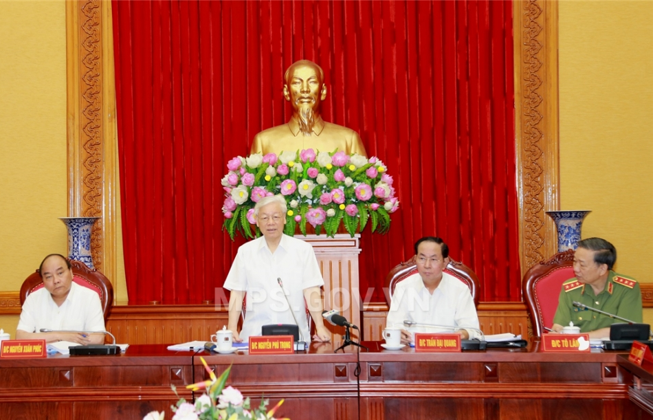 Tổng Bí thư chỉ đạo sắp xếp bộ máy, nhân sự công an