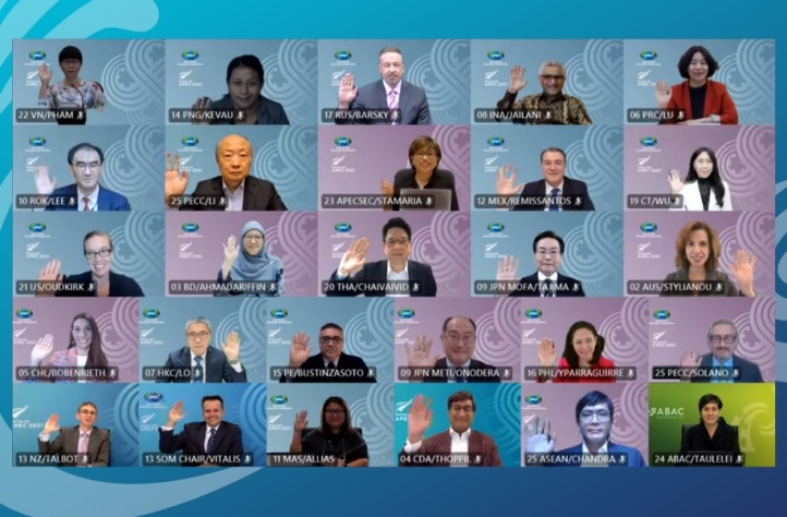 Các lãnh đạo ngành thương mại của APEC chuẩn bị thảo luận về đại dịch Covid-19. (Nguồn: Ban Thư ký APEC)