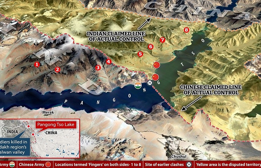 Kiên quyết đối đầu, Ấn Độ điều 12 tàu giám sát công suất lớn đến hồ Pangong giáp Trung Quốc