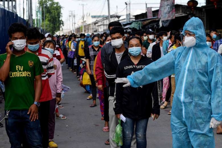Covid-19: Số ca nhập cảnh mới ở Campuchia cao kỷ lục, Delta hoành hành ở Hàn Quốc. (Nguồn: AFP)