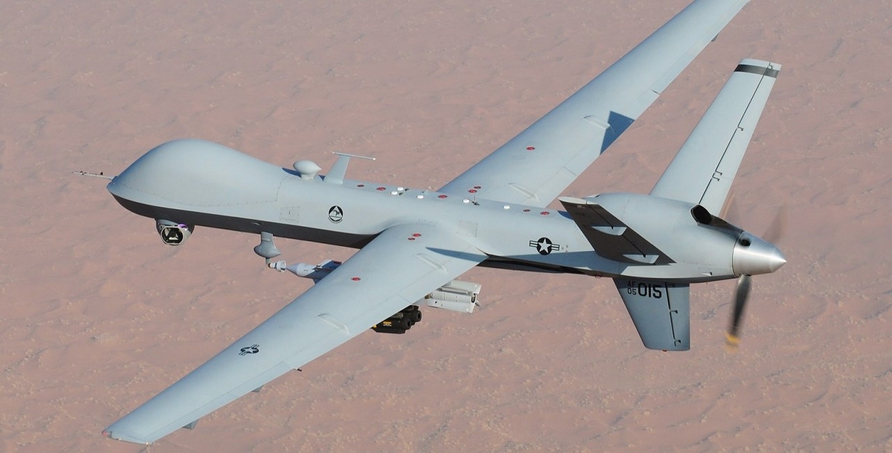 một máy bay không người lái MQ-9 Reaper của Mỹ. (Nguồn: Expats) một máy bay không người lái MQ-9 Reaper của Mỹ. (Nguồn: Expats)