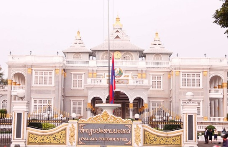 Lào bắt đầu hai ngày quốc tang tưởng niệm Chủ tịch nước Trần Đại Quang