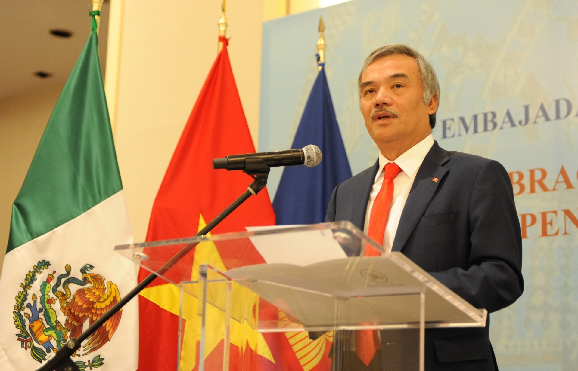 Trang trọng kỷ niệm 74 năm Quốc khánh nước Cộng hoà xã hội chủ nghĩa Việt Nam tại Mexico