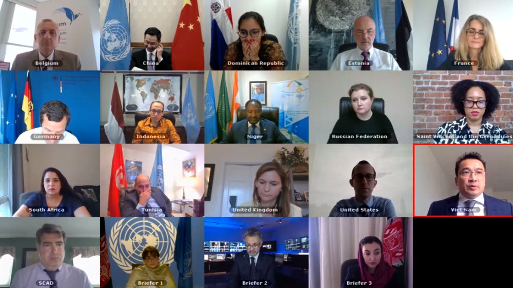 Hội đồng Bảo an họp trực tuyến thảo luận về tình hình Afghanistan