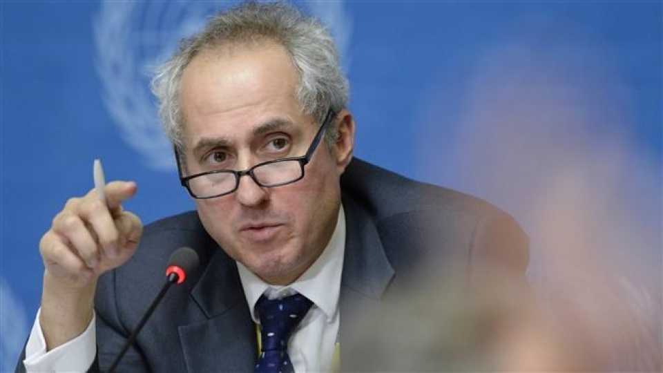 Người phát ngôn Liên hợp quốc Stephane Dujarric. (Nguồn: PressTV) Liên hợp quốc triệu tập họp nhằm hỗ trợ nhân đạo cho Afghanistan