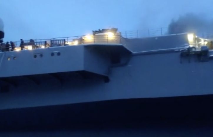 Thông tin thêm về vụ cháy tàu sân bay duy nhất của Nga