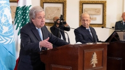 Lebanon chìm trong khủng hoảng tồi tệ nhất thế giới, Tổng thư ký LHQ 'xắn tay' vào 'tâm bão'