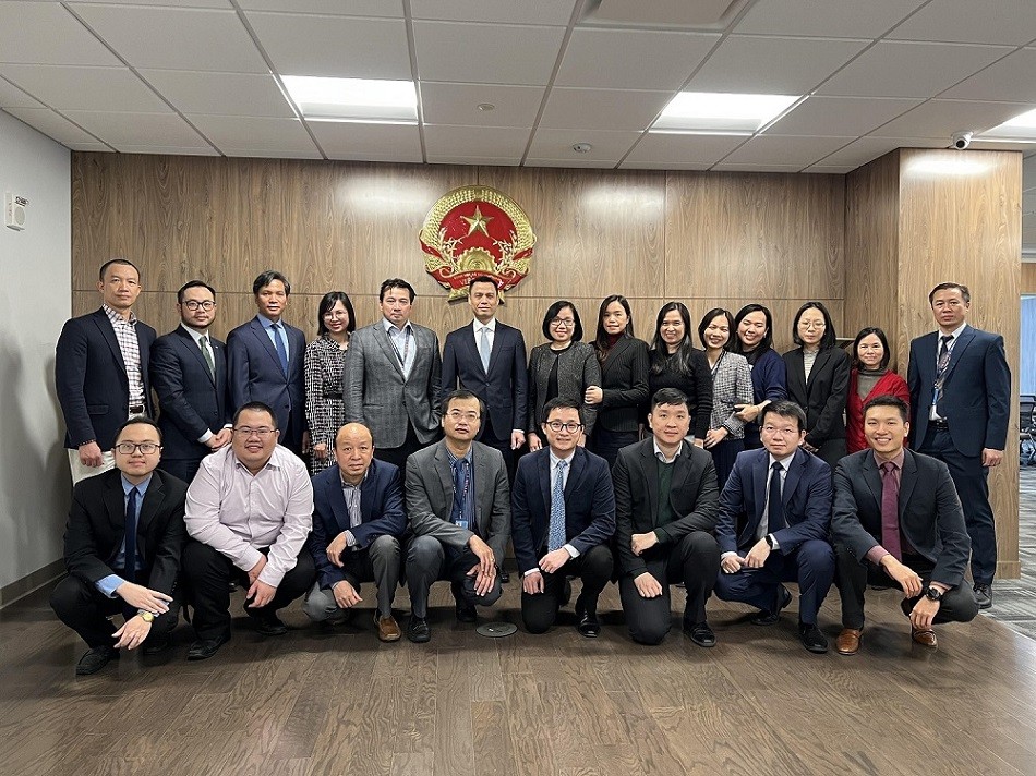 Tập thể cán bộ Phái đoàn đại diện thường trực Việt Nam tại Liên hợp quốc.