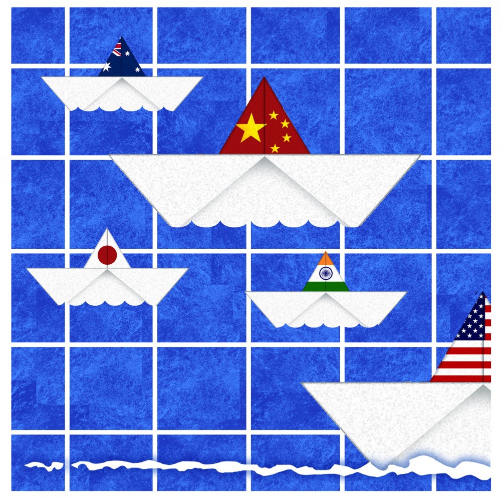 Các thành viên Bộ Tứ đều va chạm trực tiếp với Trung Quốc, trên diễn đàn, trong hoạt động, trên nhiều lĩnh vực và nhiều lần phản đối. (Nguồn: Washington Times)