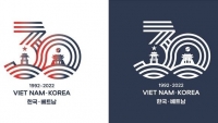 Tình hữu nghị 30 năm Việt Nam-Hàn Quốc qua thiết kế logo đặc biệt