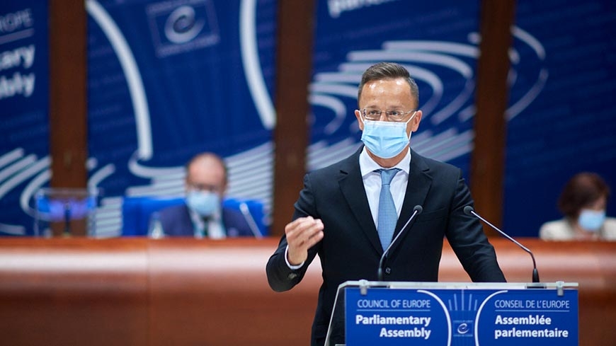 Ngoại trưởng Hungary Péter Szijjártó cảnh báo nguy cơ gia tăng làn sóng di cư mới. (Nguồn: PAS)