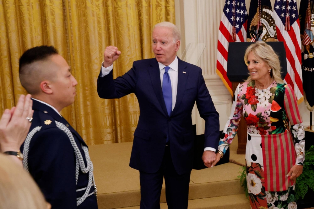 Tổng thống Mỹ Joe Biden dường như sẽ không cùng đi với phu nhân trong chuyến công du Nhật Bản dự dự khai mạc Olympic Tokyo. (Nguồn: Reuters) Tổng thống Mỹ Joe Biden dường như sẽ không cùng đi với phu nhân trong chuyến công du Nhật Bản dự dự khai mạc Olympic Tokyo. (Nguồn: Reuters)