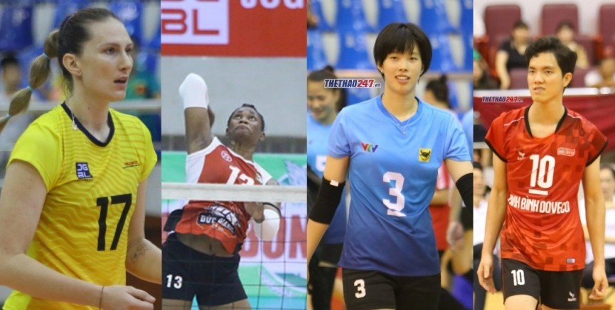 4 tay đập khủng nhất giải VĐQG 2022 đều thuộc về 4 đội bóng tại bảng A lần lượt là đối chuyền số 1 thế giới - Polina Rahimova, chủ công hàng đầu Châu Phi - Moma Bassoko, chủ công số 1 Việt Nam - Trần Thị Thanh Thúy, đối chuyền hàng đầu Việt Nam - Nguyễn Thị Bích Tuyền. (Nguồn: Thể thao 24h) 4 tay đập khủng nhất giải VĐQG 2022 đều thuộc về 4 đội bóng tại bảng A lần lượt là đối chuyền số 1 thế giới - Polina Rahimova, chủ công hàng đầu Châu Phi - Moma Bassoko, chủ công số 1 Việt Nam - Trần Thị Thanh Thúy, đối chuyền hàng đầu Việt Nam - Nguyễn Thị Bích Tuyền. (Nguồn: Thể thao 24h)