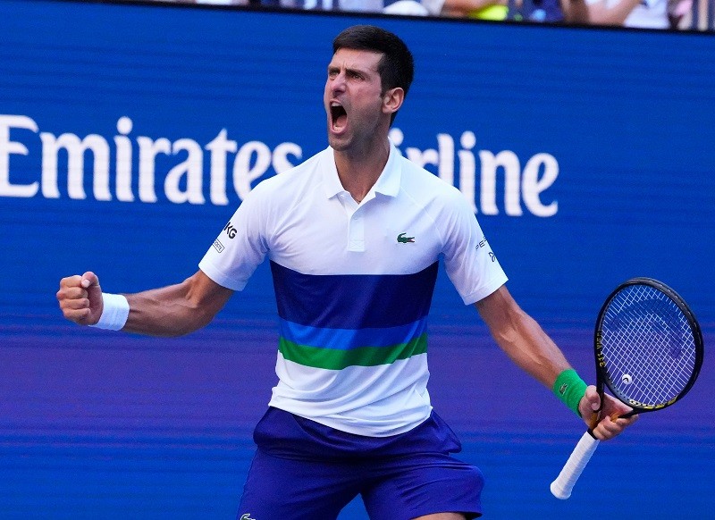 Djokovic đã giành thắng lợi ba set tiếp theo trước Nishikori để giành vé vào vòng bốn của US Open. (Nguồn: Reuters) Djokovic đã giành thắng lợi ba set tiếp theo trước Nishikori để giành vé vào vòng bốn của US Open. (Nguồn: Reuters)