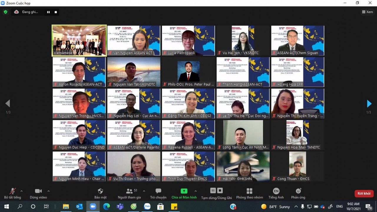 Trong 2 ngày 7-8/10/2021, tại Hà Nội đã diễn ra Hội thảo về chứng cứ là dữ liệu điện tử trong vụ án mua bán người - Kinh nghiệm quốc tế và Việt Nam.