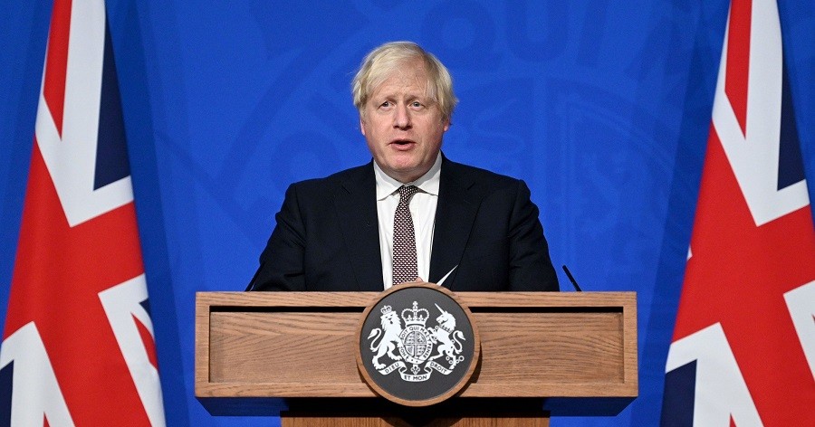 Thủ tướng Anh Boris Johnson tại họp báo ngày 27/11. (Nguồn: AP) Thủ tướng Anh Boris Johnson tại họp báo ngày 27/11. (Nguồn: AP)