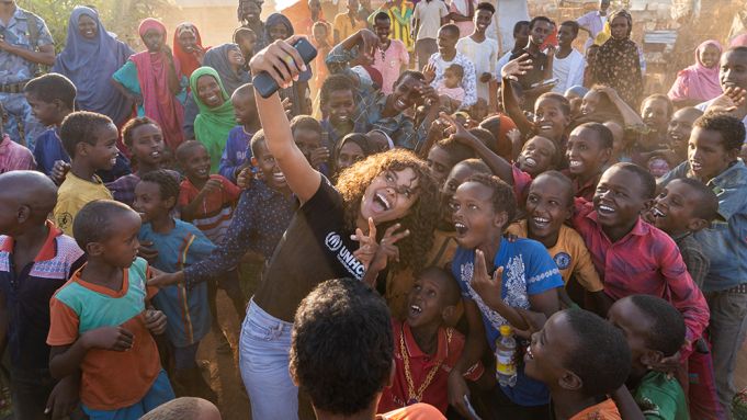 Đại sứ thiện chí UNHCR Kat Graham. (Nguồn: UNHCR)