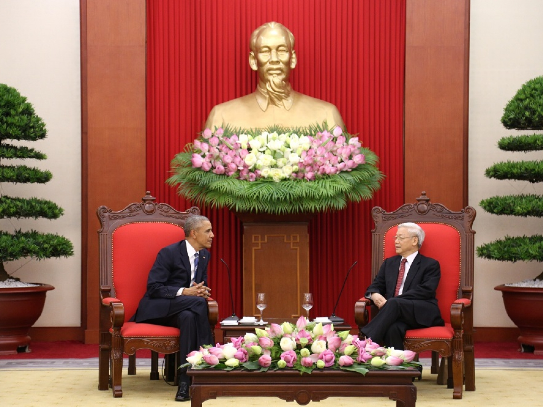 Tổng Bí thư Nguyễn Phú Trọng tiếp Tổng thống Barack Obama