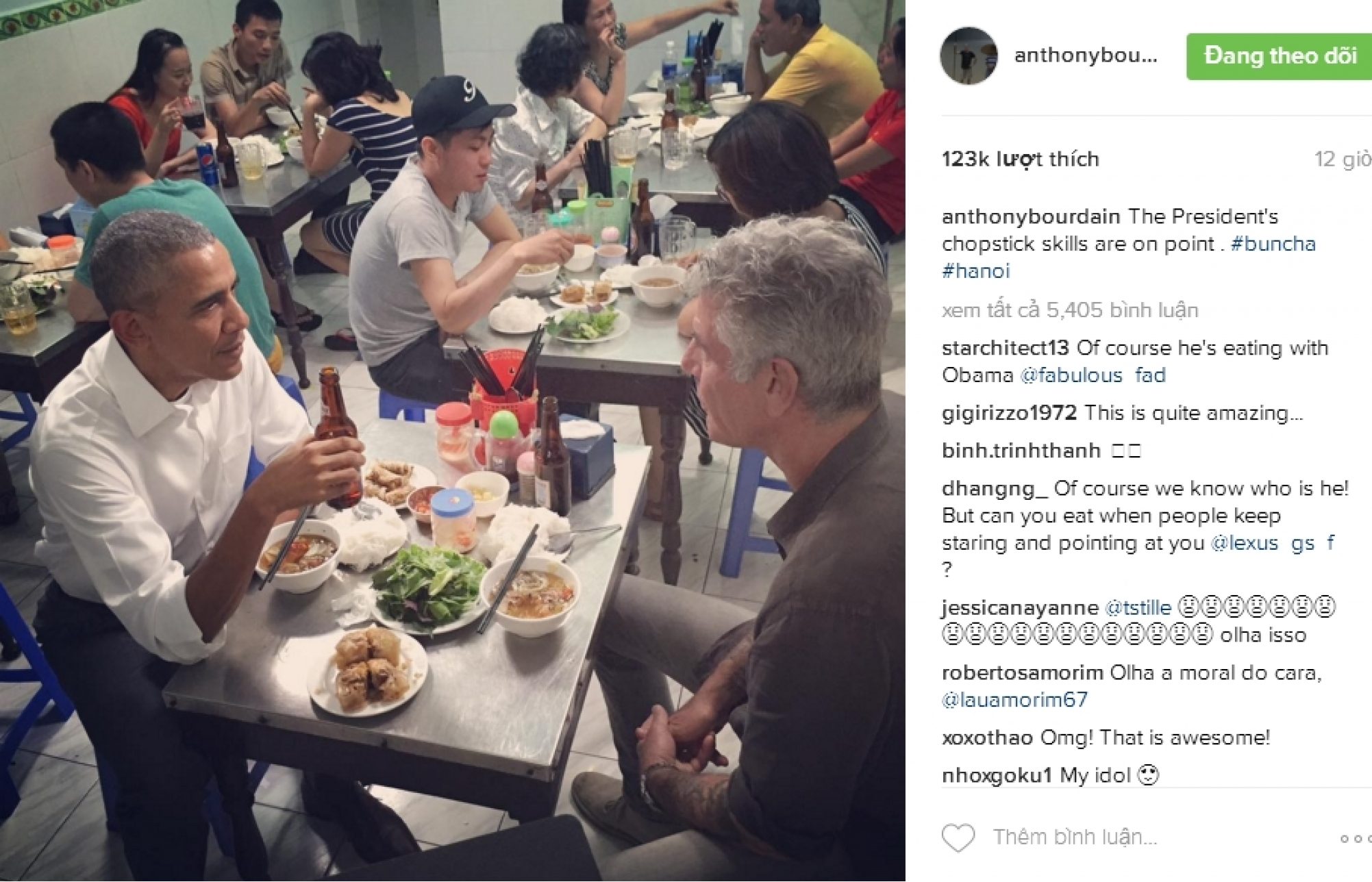 Đằng sau tấm ảnh Tổng thống Obama ăn bún chả