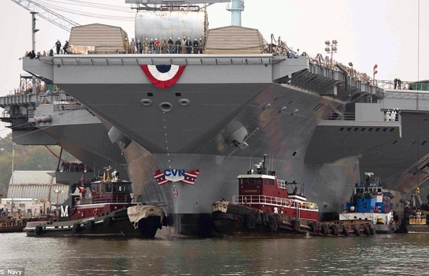Tàu sân bay Gerald R.Ford của Mỹ chưa thể tác chiến