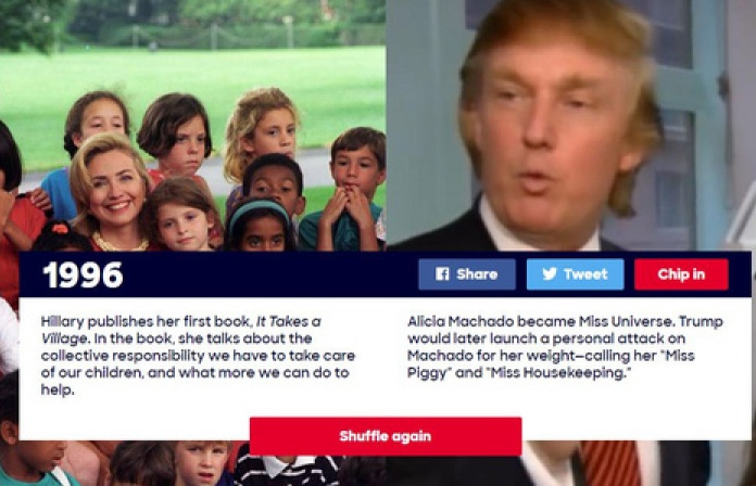 Bà Clinton tung “chiêu độc” trước thềm cuộc tranh luận cuối cùng với ông Trump