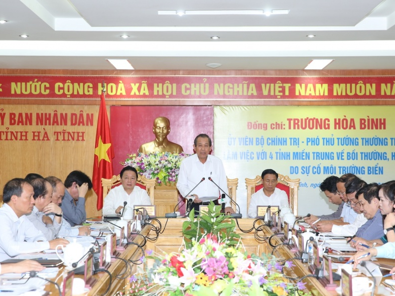 Đẩy nhanh bồi thường thiệt hại cho người dân 4 tỉnh miền Trung