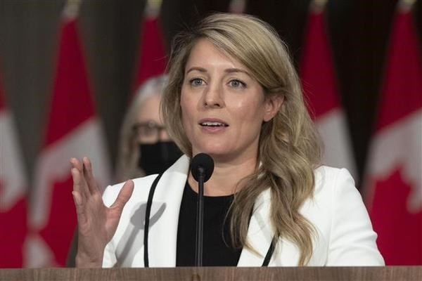 Canada’s foreign minister Melanie Joly at a press conference in Ottawa, Canada. (Photo: AFP/VNA) Canada’s foreign minister Melanie Joly at a press conference in Ottawa, Canada. (Photo: AFP/VNA)