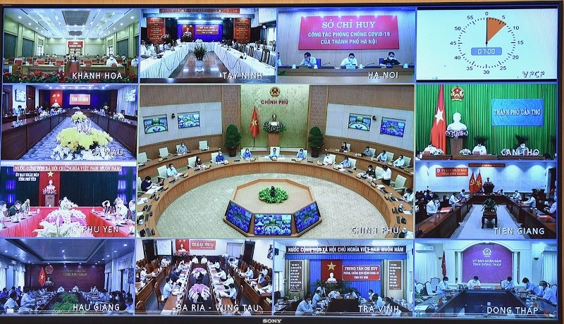 cuộc họp trực tuyến của Ban Chỉ đạo với 20 tỉnh, thành phố trực thuộc Trung ương và 1.060 xã, phường, quận, huyện, thị xã, thị trấn cuộc họp trực tuyến của Ban Chỉ đạo với 20 tỉnh, thành phố trực thuộc Trung ương và 1.060 xã, phường, quận, huyện, thị xã, thị trấn
