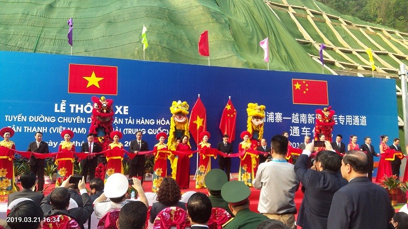 Lễ thông xe tuyến đường chuyên dụng vận tải hàng hóa Tân Thanh (Việt Nam) – Pò Chài (Trung Quốc) ngày 21/3/2019. Lễ thông xe tuyến đường chuyên dụng vận tải hàng hóa Tân Thanh (Việt Nam) – Pò Chài (Trung Quốc) ngày 21/3/2019.