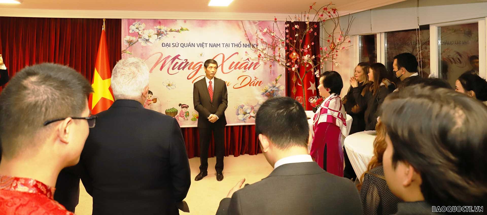 Đại sứ Trần Quang Tuyến phát biểu tại sự kiện.