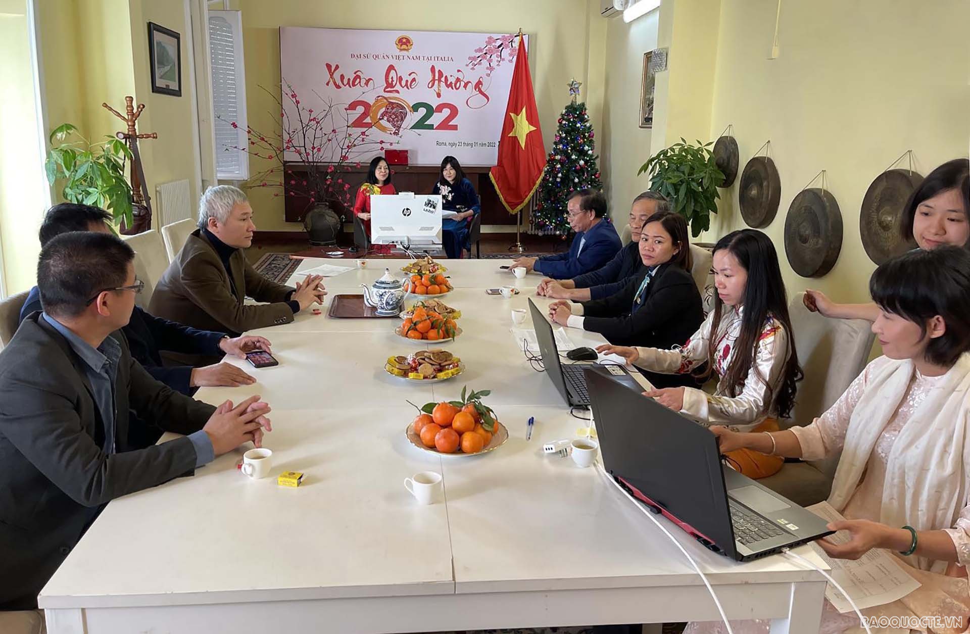 Xuân Quê hương 2022 trực tuyến với kiều bào tại Italy và Cyprus: Lan tỏa văn hóa và tài năng Việt