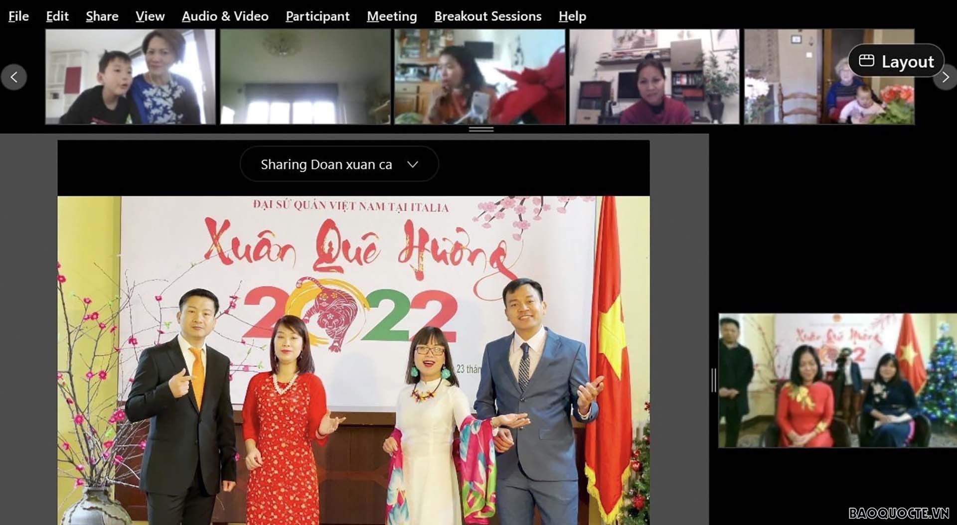 Xuân Quê hương 2022 trực tuyến với kiều bào tại Italy và Cyprus: Lan tỏa văn hóa và tài năng Việt