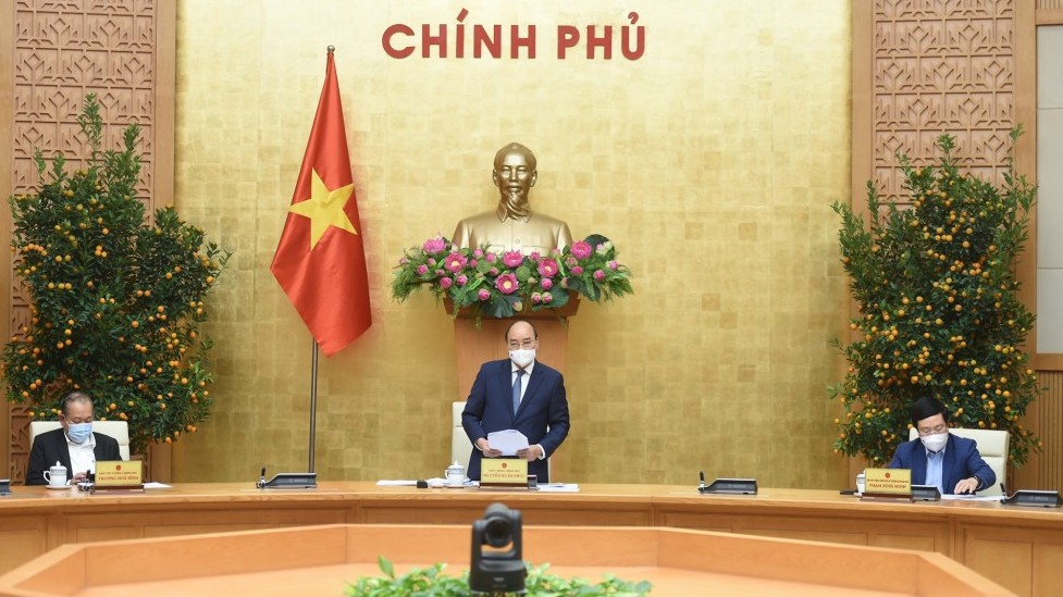 Thủ tướng chủ trì họp giao ban đầu năm của Thường trực Chính phủ về tình hình Tết, phòng chống Covid-19