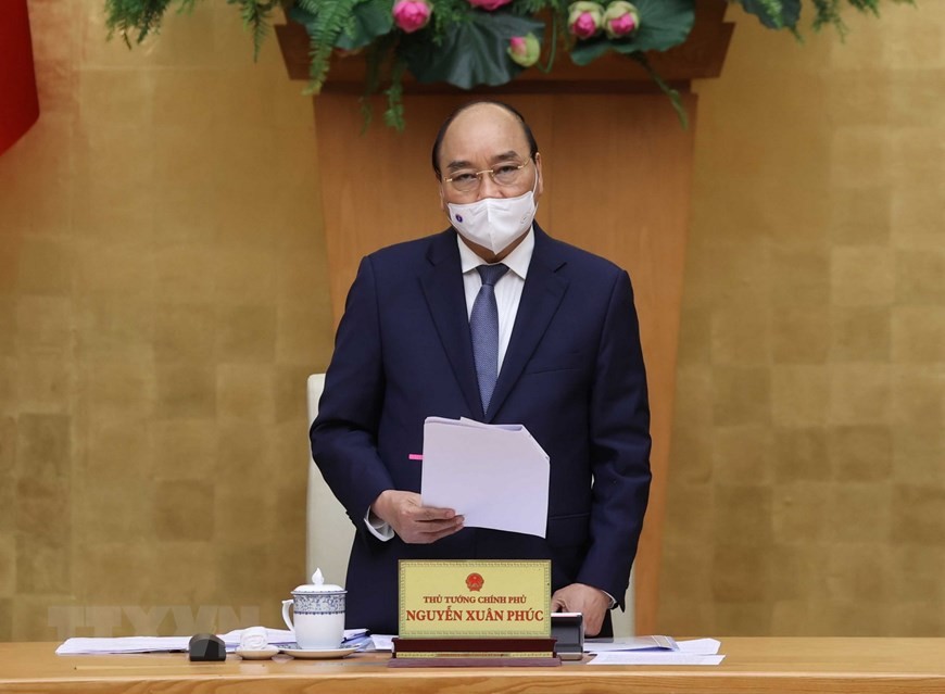 Thủ tướng Nguyễn Xuân Phúc phát biểu. (Ảnh: Thống Nhất/TTXVN)