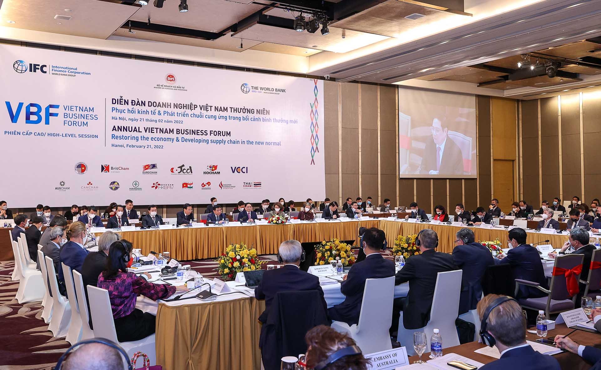 Diễn đàn VBF năm nay được tổ chức theo hình thức trực tiếp kết hợp trực tuyến tại các điểm cầu. (Nguồn: VGP)