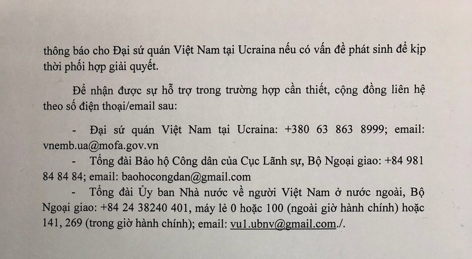 Ủy ban Nhà nước về người Việt Nam ở nước ngoài thăm hỏi và chia sẻ với cộng đồng người Việt Nam tại Ukraine Ủy ban Nhà nước về người Việt Nam ở nước ngoài thăm hỏi và chia sẻ với cộng đồng người Việt Nam tại Ukraine
